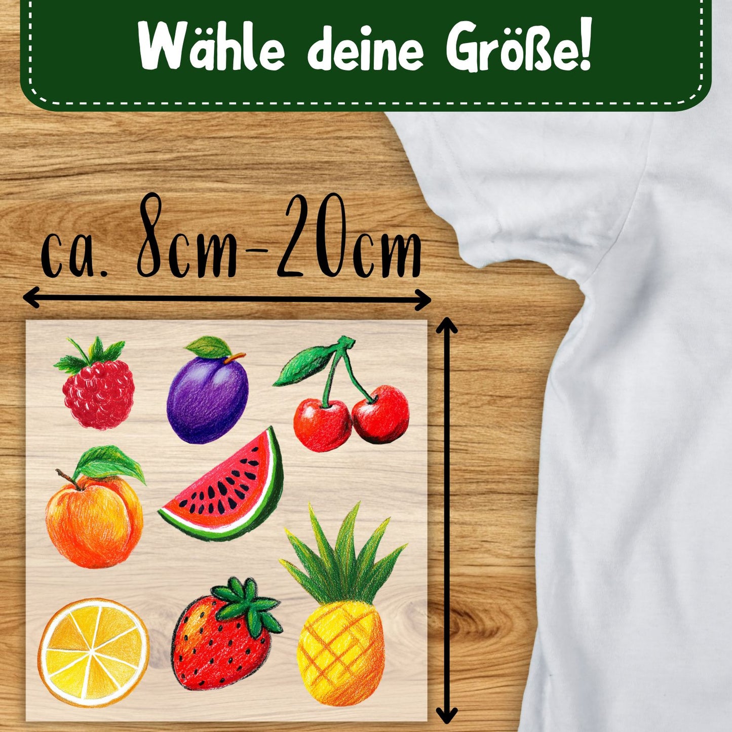 Sommerfrüchte Mix Bügelbild