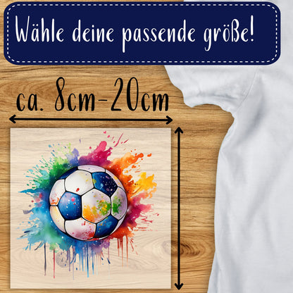 Cooles Fußball Bügelbild