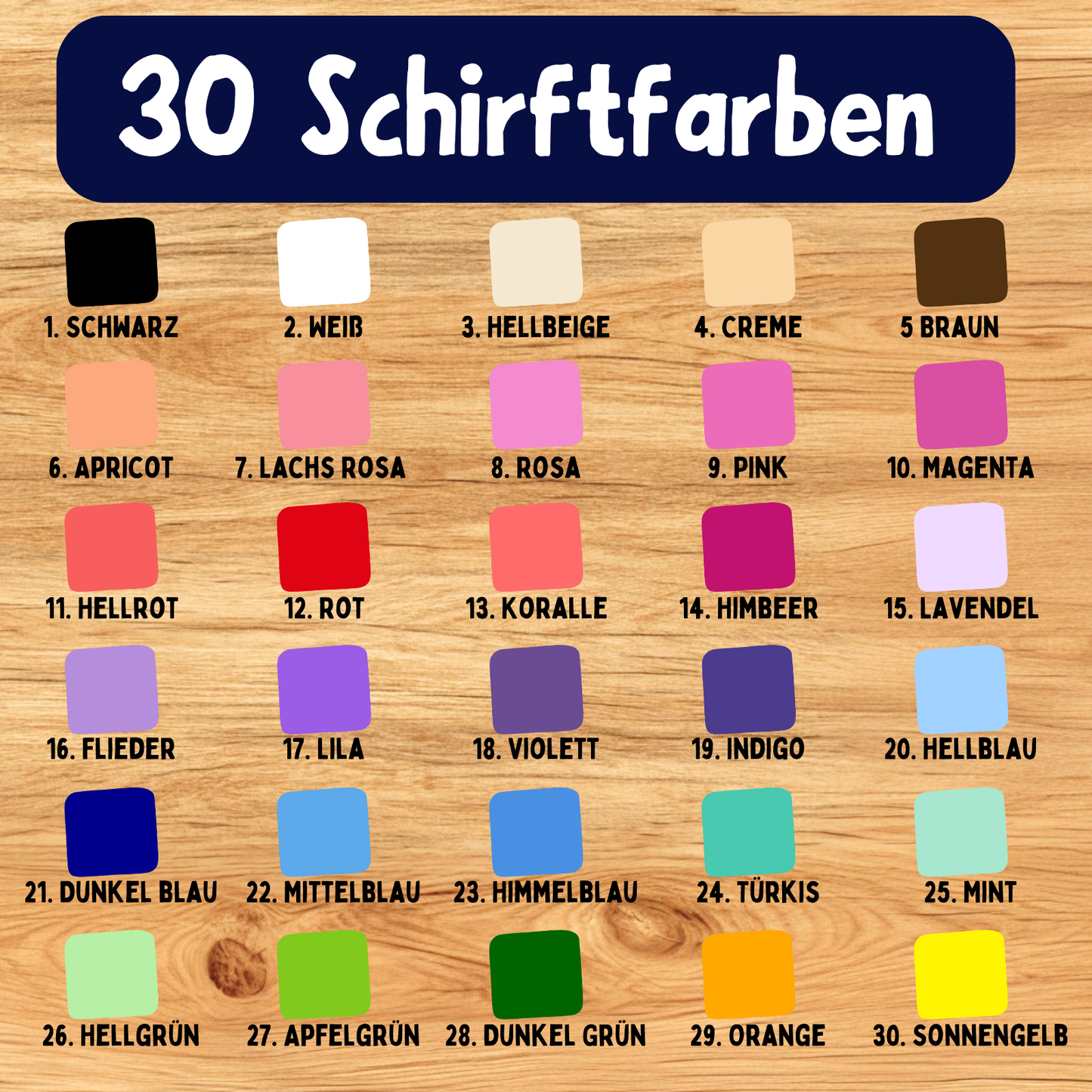 Dein Name Schriftzug zum Aufbügeln