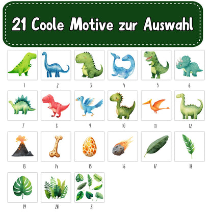 Dinosaurier Bügelbild 21 Motive