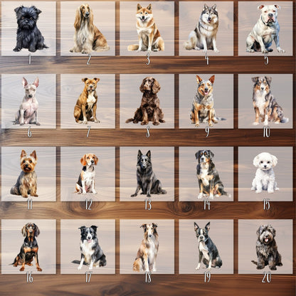 Hunderassen Bügelbilder, 103 Verschiedene Hunde