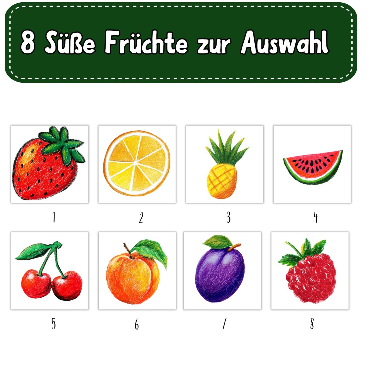 Sommerfrüchte Bügelbild