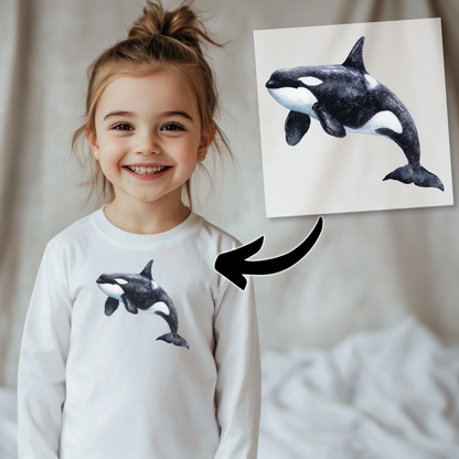 Orca Bügelbild