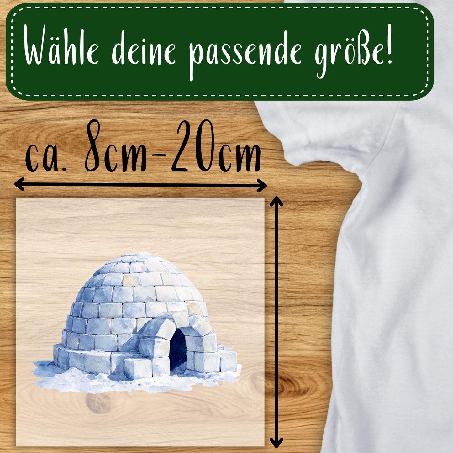 Bügelbild Igloo