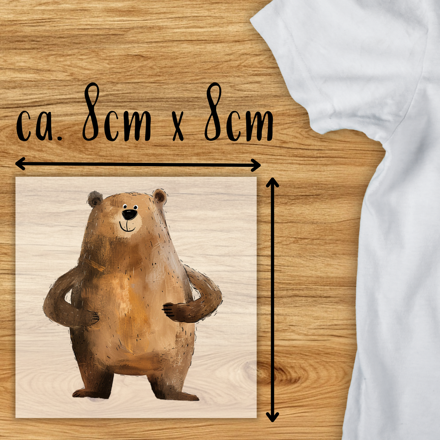 Süßer Bär Bügelbild