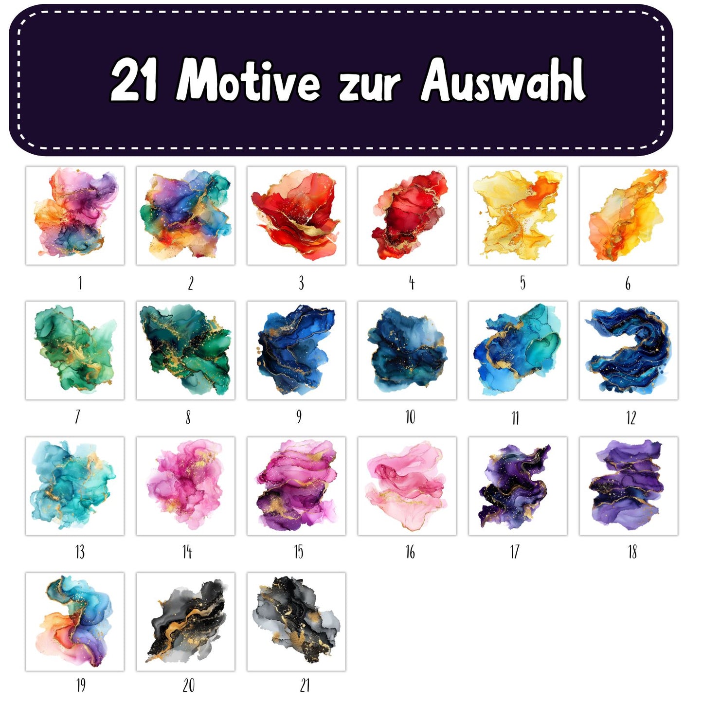 Farbklecks Bügelbild