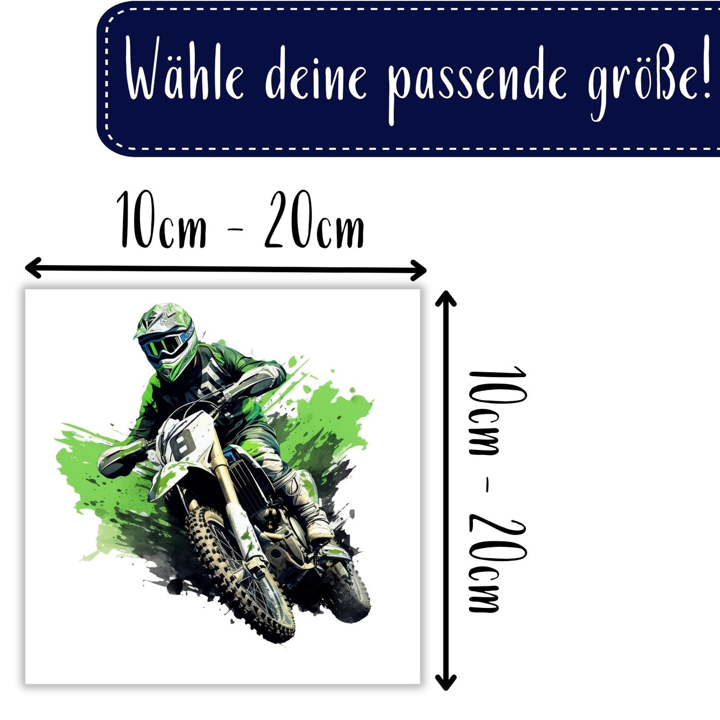 5 Coole Motocross Bügelbilder