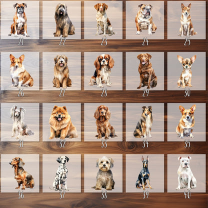 Hunderassen Bügelbilder, 103 Verschiedene Hunde
