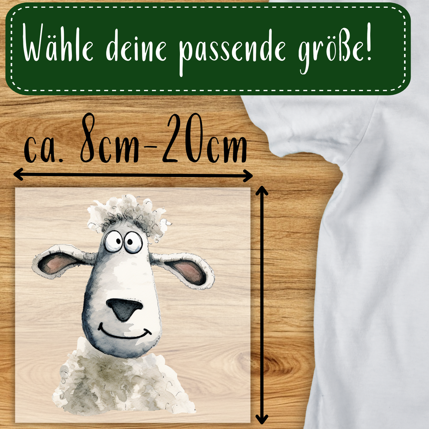 Süßes Schaf Bügelbild
