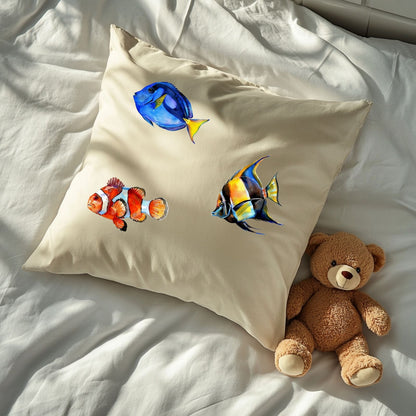 9 Tropische Fische Bügelbilder