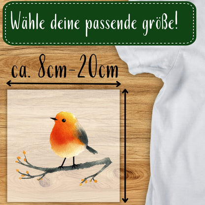 Rotkehlchen Bügelbild