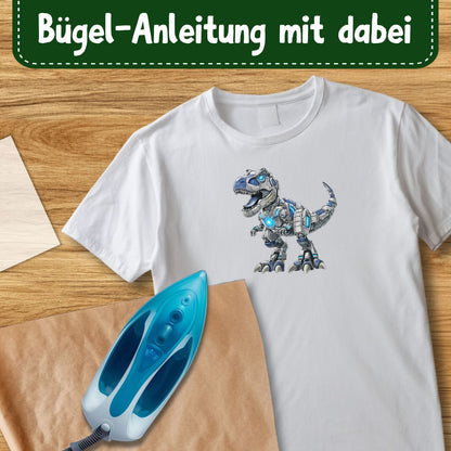 Cooler Roboter T-Rex Bügelbild