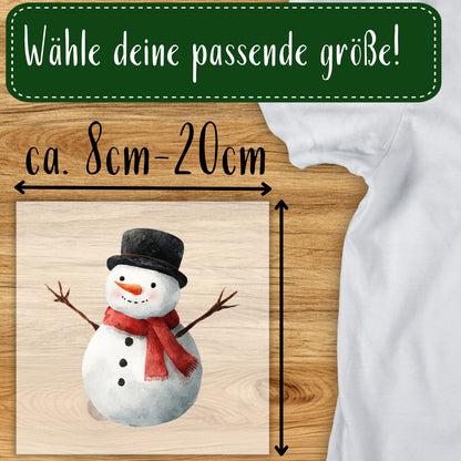 Schneemann Bügelbild