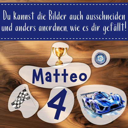 Coole Autos Bügelbilder