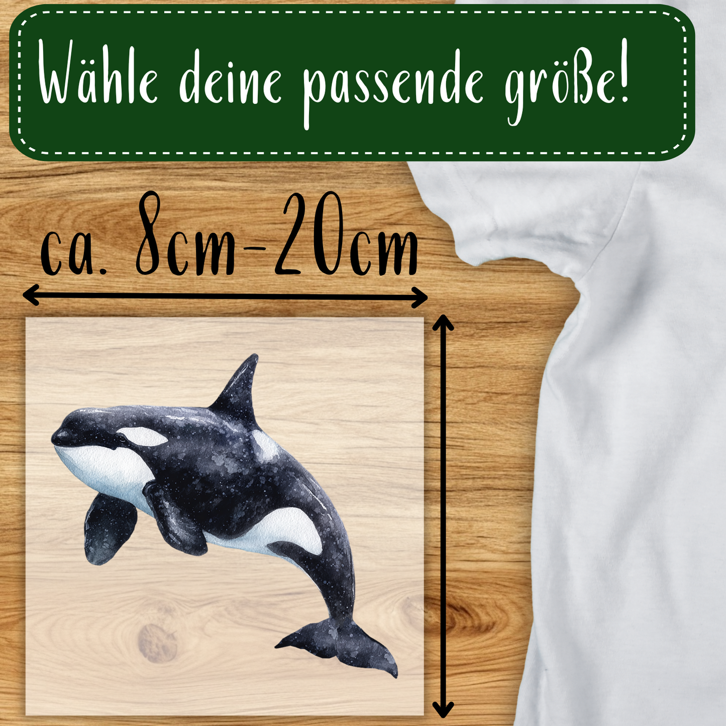 Orca Bügelbild