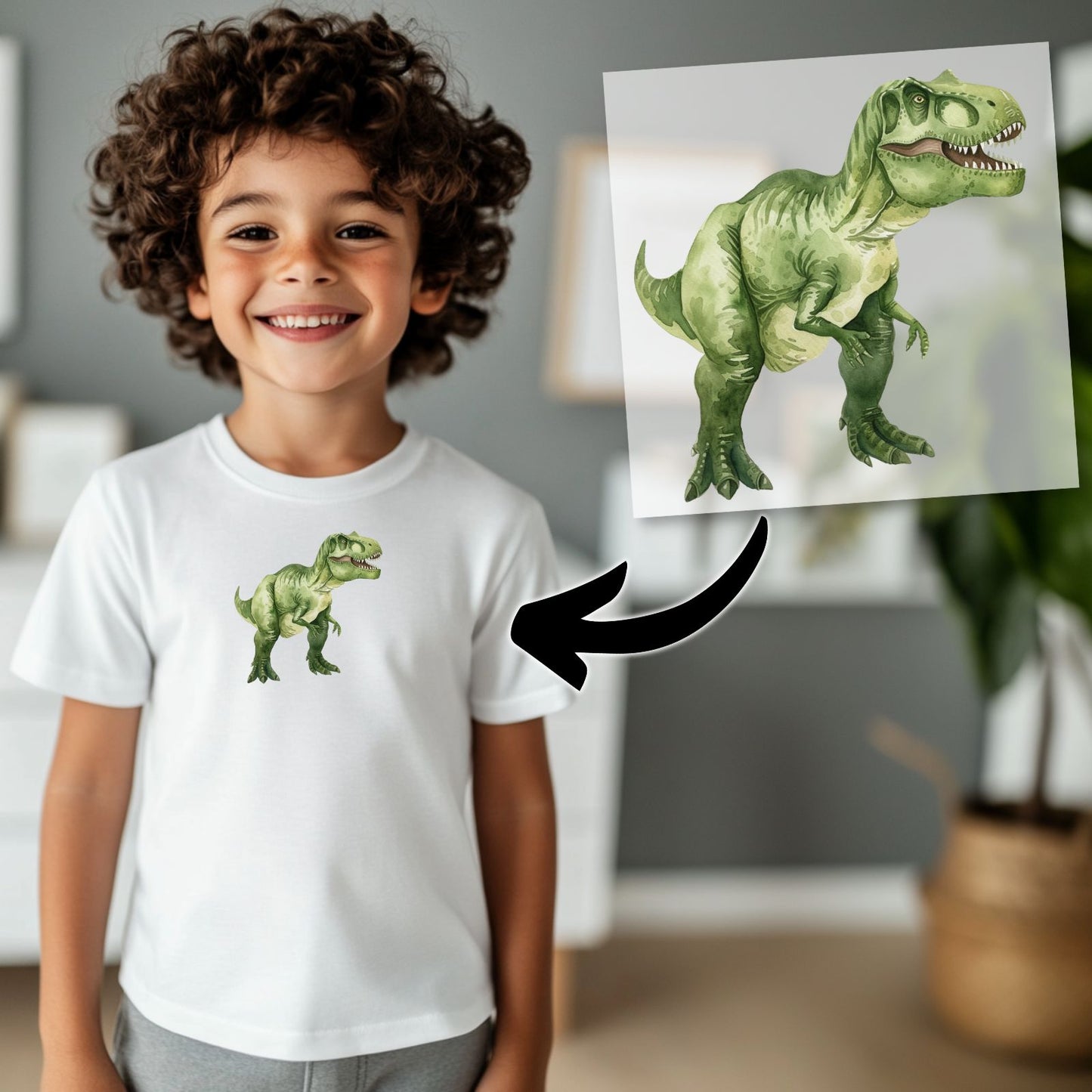 Individuelle Bügelbilder, Logo Firmenname, Kinder Tshirt Bügelmotiv