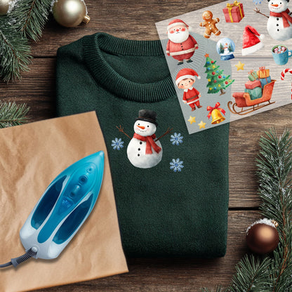 Bügelset Weihnachten, 13 Motive