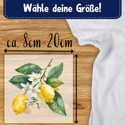Zitronen Bügelbild