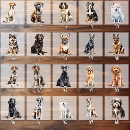 Hunderassen Bügelbilder, 103 Verschiedene Hunde