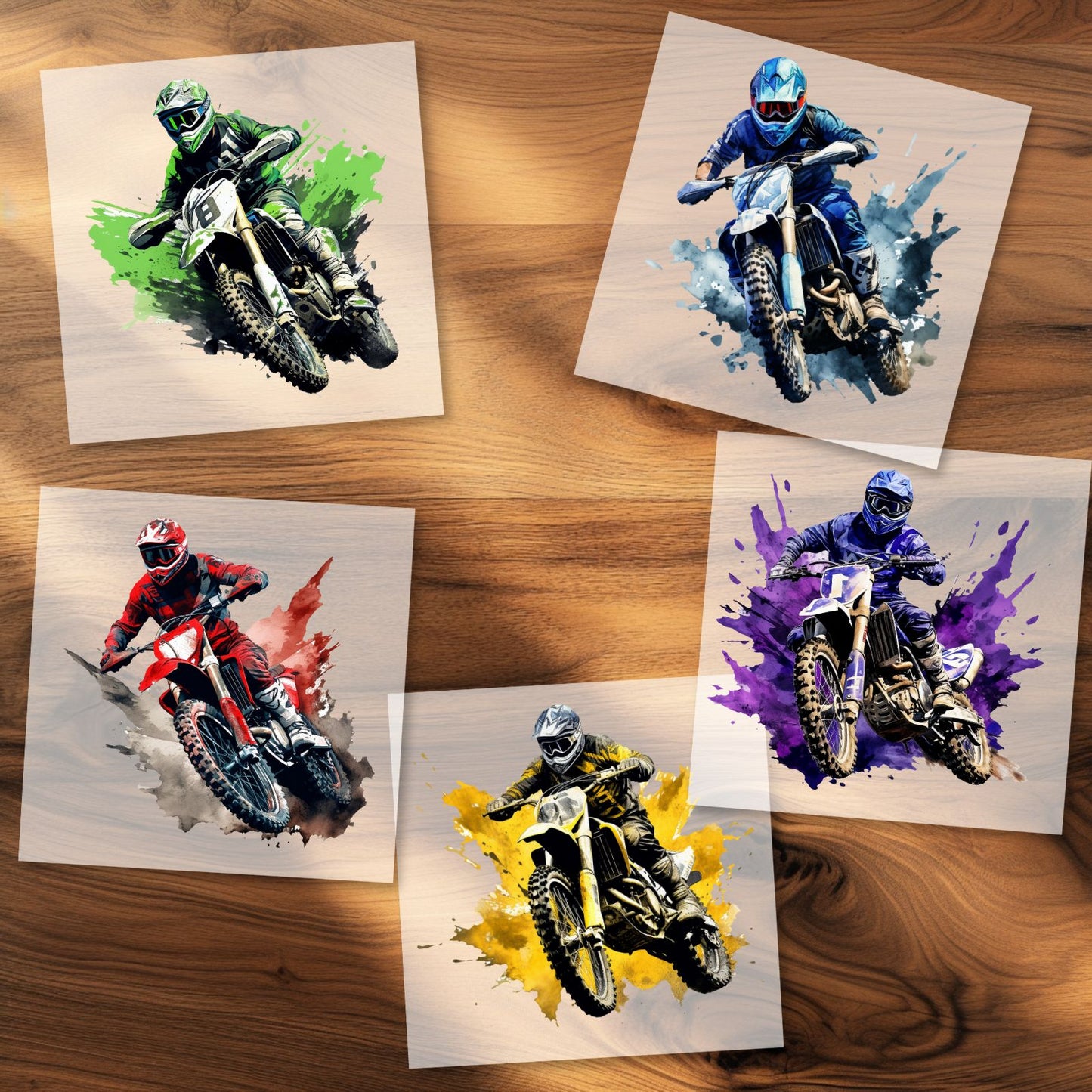 5 Coole Motocross Bügelbilder
