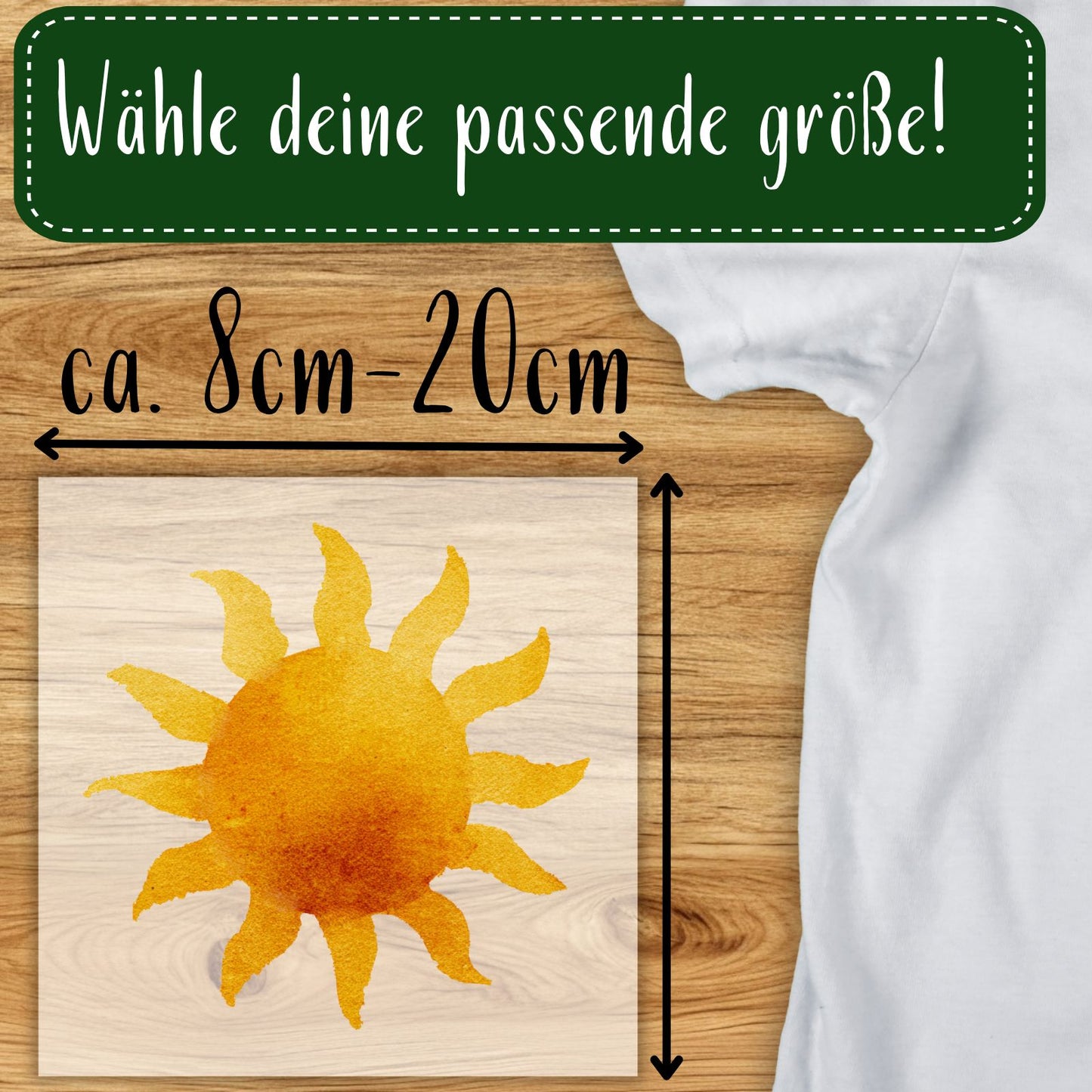 Sonne Bügelbild