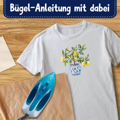 Zitronen Bügelbild