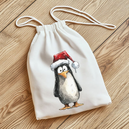 Bügelbild Pinguin Weihnachten