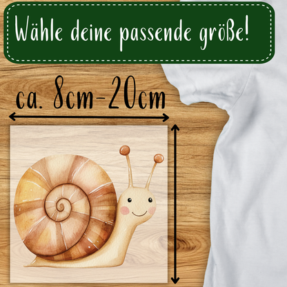 Schnecke Bügelbild