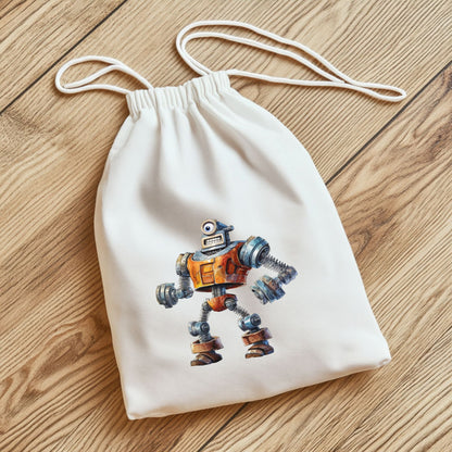 Bügelbild Roboter Set - 8 lustige Maschinen