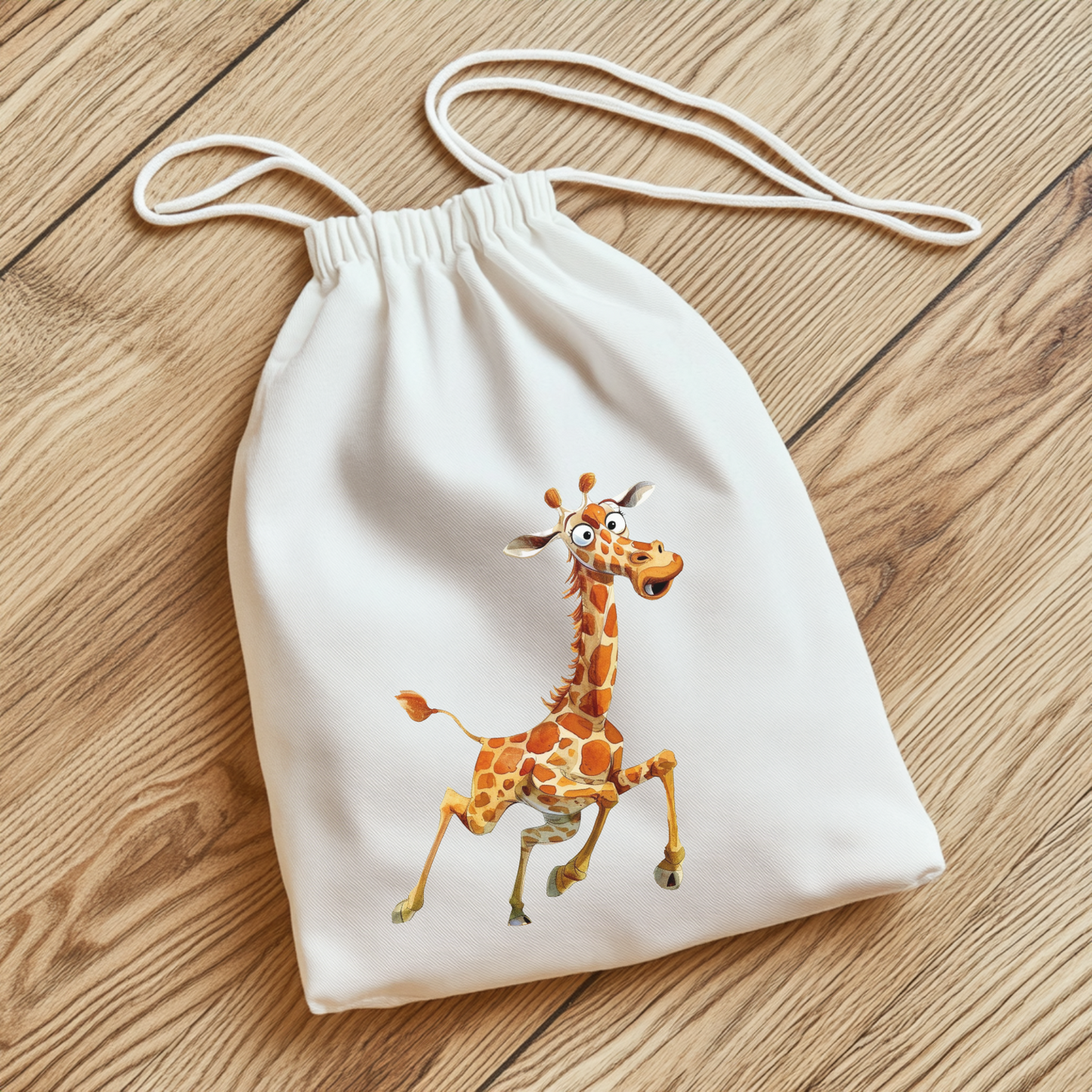 Lustige Giraffe Bügelbild