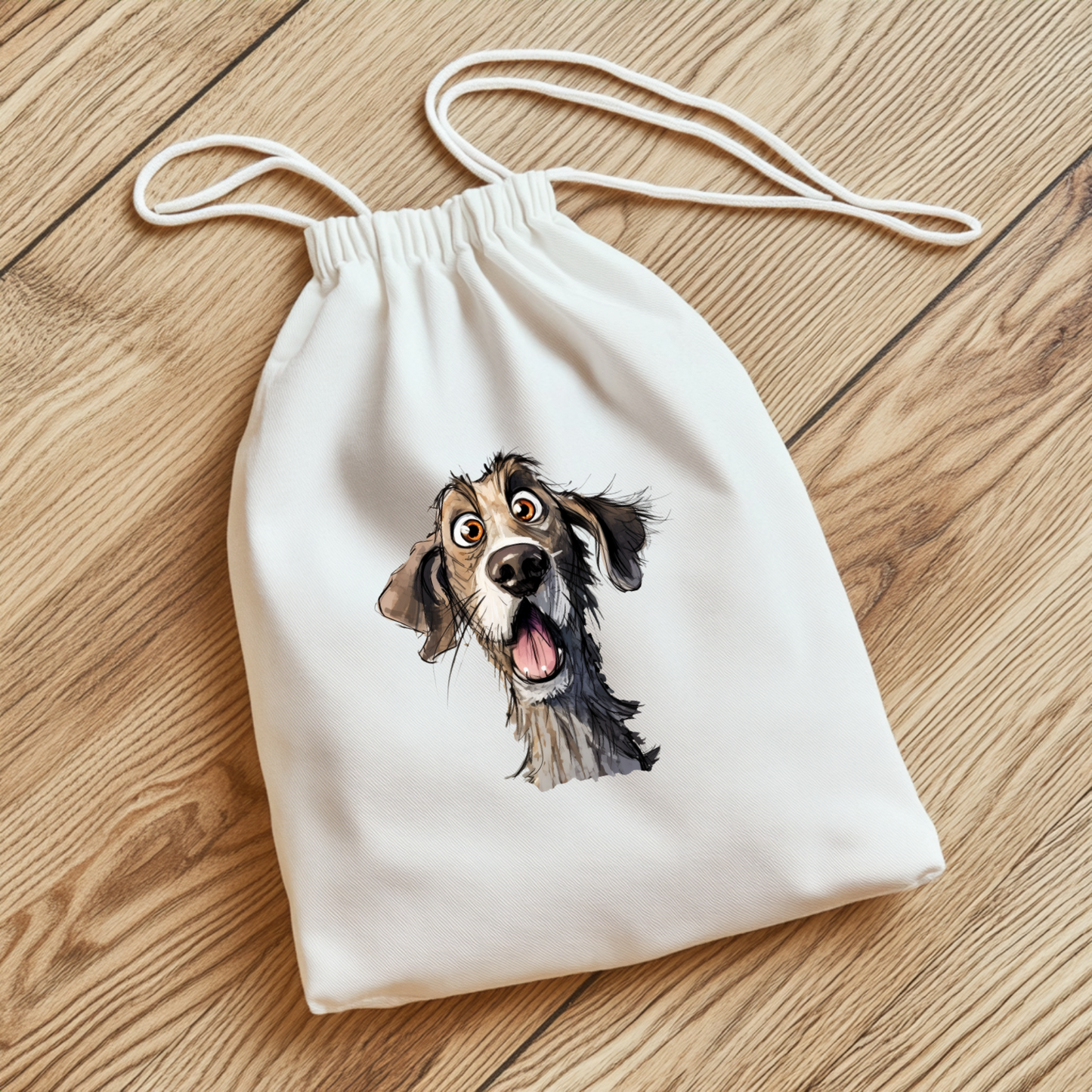 Lustiger Hund Bügelbild