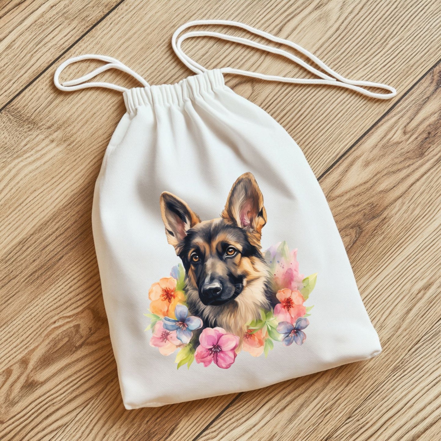 Bügelbild Blumenhund 5 Motive