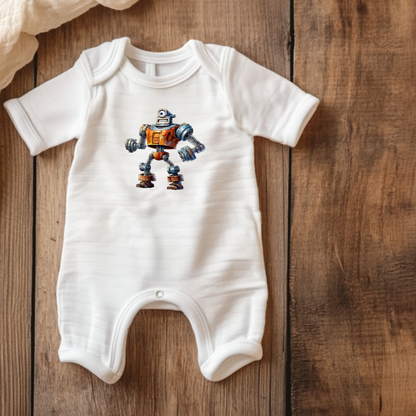 Lustiger Roboter Bügelbild