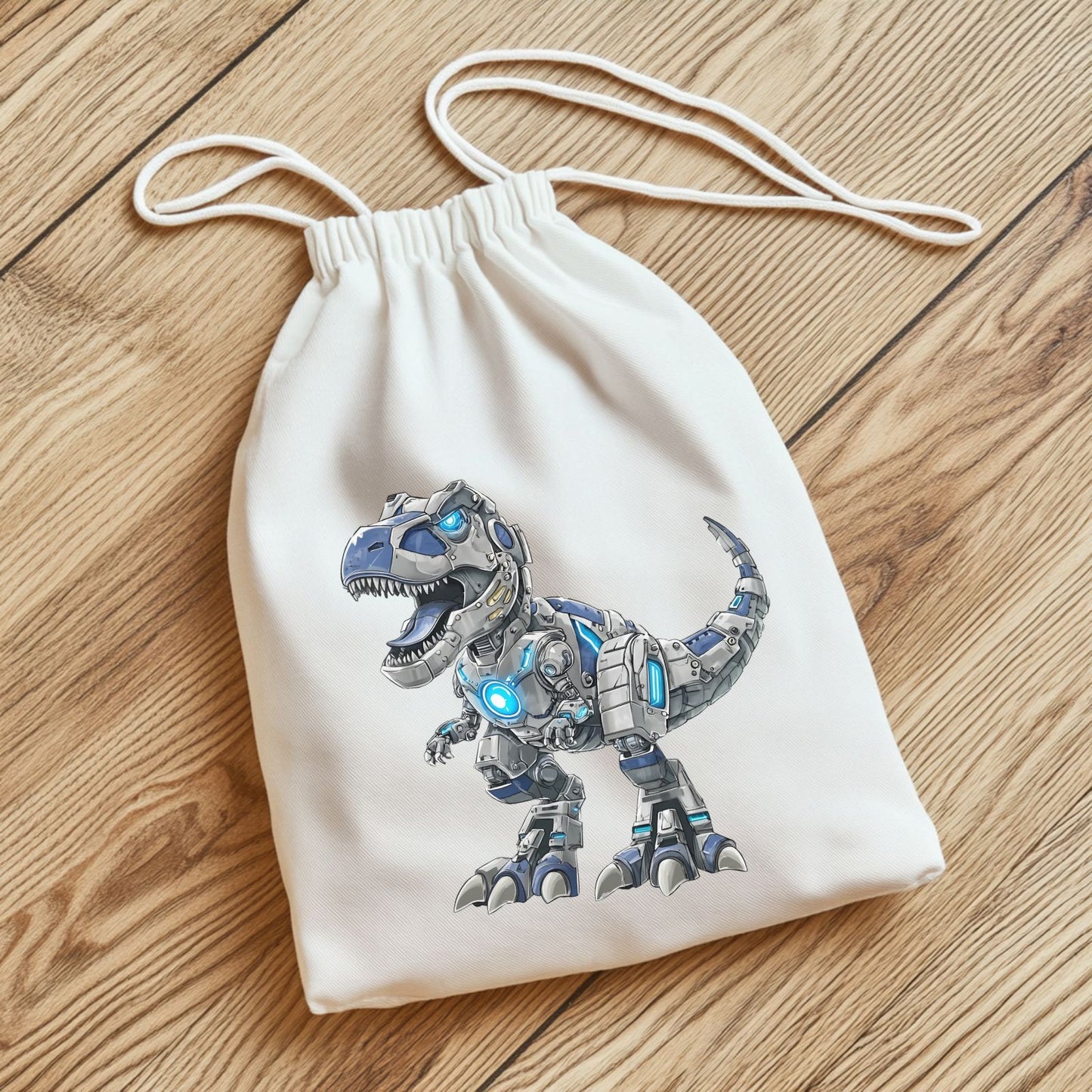 Cooler Roboter T-Rex Bügelbild