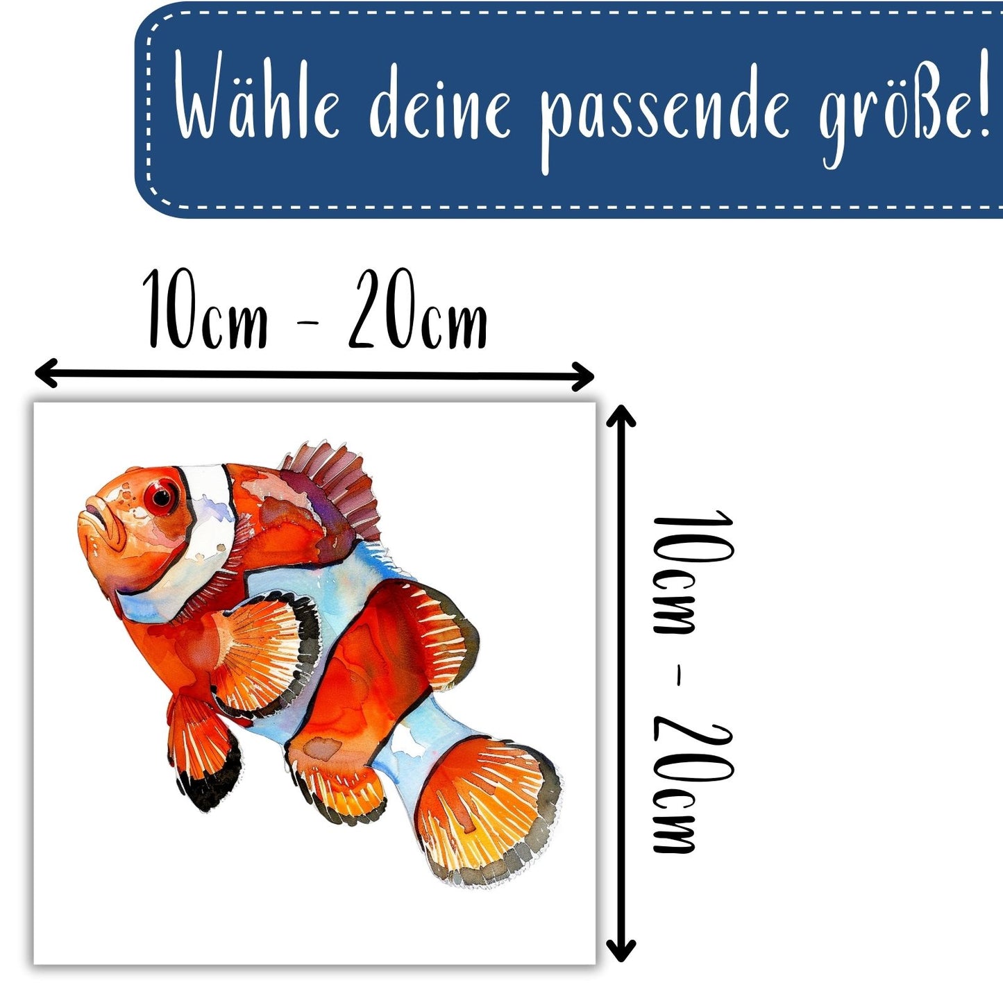 9 Tropische Fische Bügelbilder